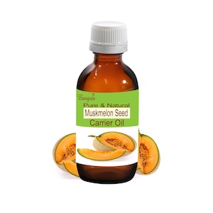 Muskmelon Seed Pure & Natural Carrier Oil Cucumis melo by Bangota (5ml to 100ml Glass Bottle and 250ml to 1000ml Aluminium Bottle)