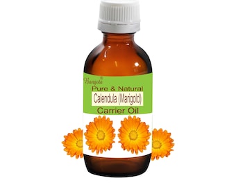 Calendula Marigold Carrier Oil Pure Natural Massage DIY Skincare by Bangota