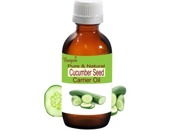 Aceite portador de semilla de pepino, puro y natural, Cucumis sativus, cuidado hidratante para la piel de Bangota