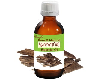 Agarwood (Oud) Pure Natural Essential Oil Aquilaria Agallocha by Bangota ( 5ml to 100ml Glass Bottle and 250ml to 1000ml Aluminium Bottle)
