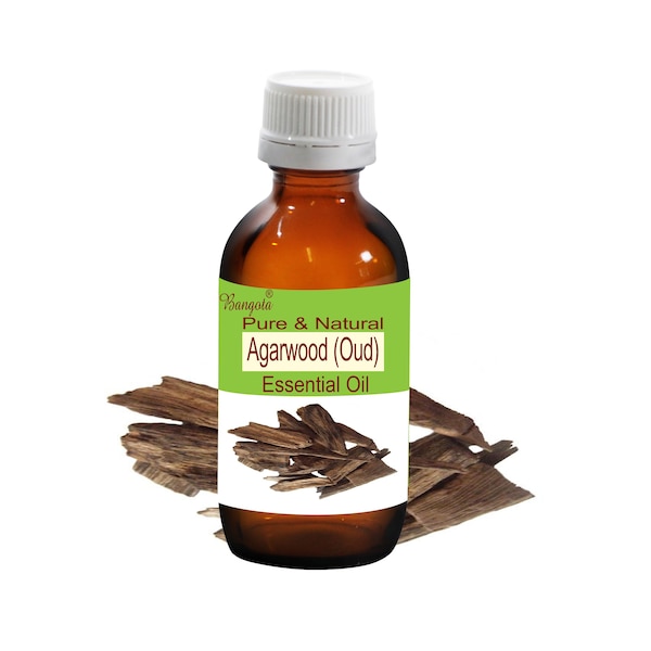 Agarwood (Oud) Pure & Natural Essential Oil Aquilaria Agallocha by Bangota ( 5ml to 100ml Glass Bottle and 250ml to 1000ml Aluminium Bottle)