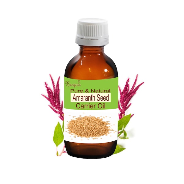 Amaranth Seed Pure & Natural Carrier Oil Amaranthus caudatus by Bangota (5ml to 100ml Glass Bottle and 250ml to 1000ml Aluminium Bottle)