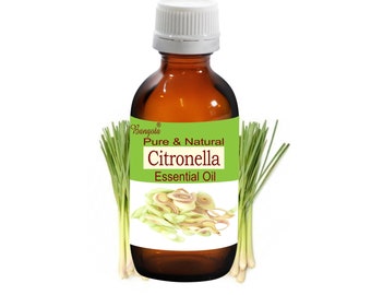 Citronella Pure & Natural Essential Oil Cymbopogon winterianus by Bangota ( 5ml to 100ml Glass Bottle and 250ml to 1000ml Aluminium Bottle)