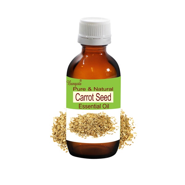 Carrot Seed Pure & Natural Essential Oil Daucus carota by Bangota (5ml to 100ml Glass Bottle and 250ml to 1000ml Aluminium Bottle