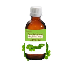 Gotu Kola (Centella) Pure Natural Carrier Oil Centella asiatica by Bangota (5ml to 100ml Glass Bottle and 250ml to 1000ml Aluminium Bottle)