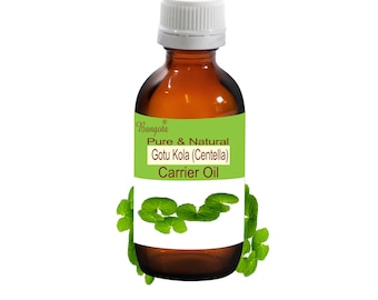 Gotu Kola (Centella) Pure Natural Carrier Oil Centella asiatica by Bangota (5ml to 100ml Glass Bottle and 250ml to 1000ml Aluminium Bottle)