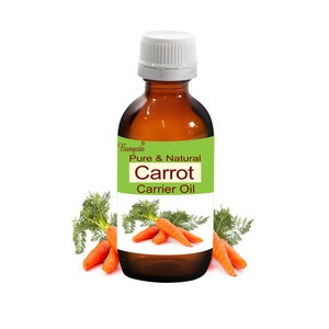 Carrot Pure & Natural Carrier Oil Cold Pressed Daucus carota by Bangota (5ml to 100ml Glass Bottle and 250ml to 1000ml Aluminium Bottle