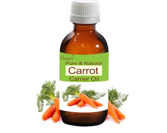 Aceite portador de zanahoria puro, natural, prensado en frío, Daucus Carota, cuidado nutritivo para la piel de Bangota