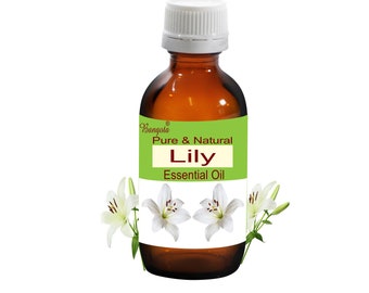 Aceite esencial de lirio, Lilium candidum, aromaterapia floral pura y natural de Bangota