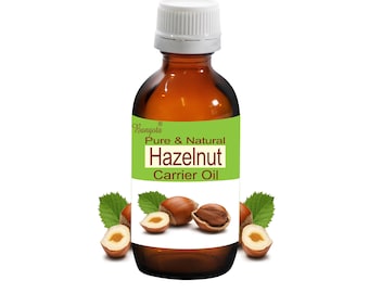 Hazelnut Carrier Oil Pure Natural Cold Pressed Skin Hair Care by Bangota