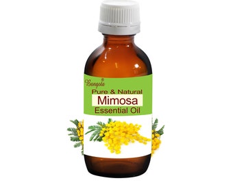 Mimosa Pure & Natural Essential Oil Acacia decurrens by Bangota (5ml to 100ml Glass Bottle and 250ml to 1000ml Aluminium Bottle)