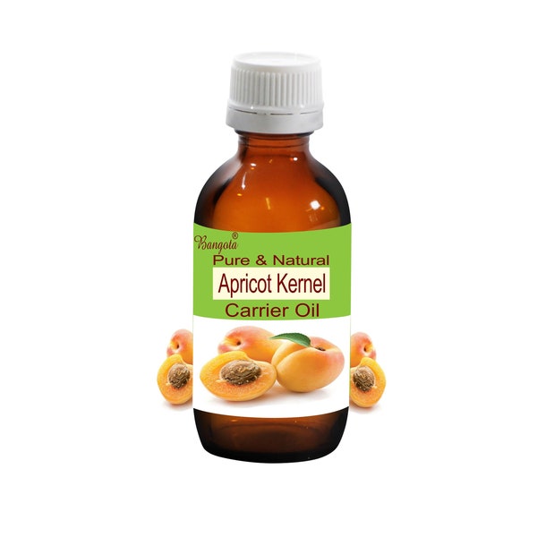 Apricot Kernel Pure Natural Carrier Oil Prunus armeniaca by Bangota (5ml to 100ml Glass Bottle and 250ml to 1000ml Aluminium Bottle)