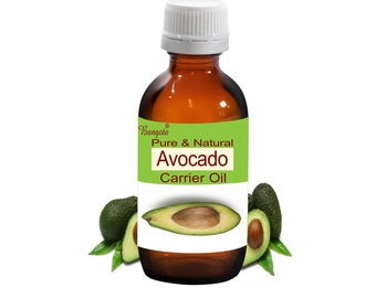 Avocado Carrier Oil Pure Natural Cold Pressed Nourishing Skin Hair Care by Bangota
