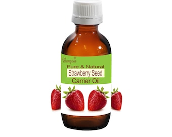 Strawberry Seed Carrier Oil Fragaria Ananassa Pure Natural Skin Hair Care by Bangota