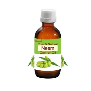 Neem Pure & Natural Carrier Oil Azadirachta indica by Bangota ( 5ml to 100ml Glass Bottle and 250ml to 1000ml Aluminium Bottle)