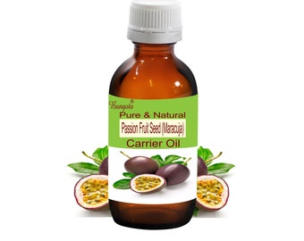 Passion Fruit Seed (Maracuja) Pure & Natural Oil Passiflora edulis by Bangota (5ml - 100ml Glass Bottle and 250ml - 1000ml Aluminium Bottle)