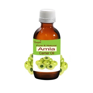 Amla Pure & Natural Carrier Oil Cold Pressed Emblica officinalis by Bangota (5ml to 100ml Glass Bottle and 250ml to 1000ml Aluminium Bottle)