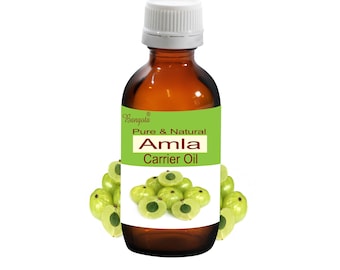 Amla Pure & Natural Carrier Oil Cold Pressed Emblica officinalis by Bangota (5ml to 100ml Glass Bottle and 250ml to 1000ml Aluminium Bottle)