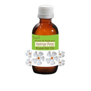 Harshingar (Parijat) Pure Essential Oil Nyctanthes arbor-tristis by Bangota ( 5ml to 100ml Glass Bottle & 250ml to 1000ml Aluminium Bottle)