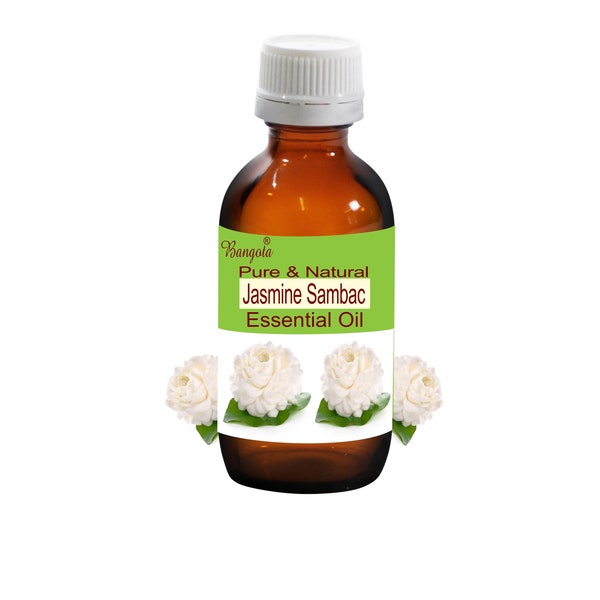 Jasmine Sambac Pure & Natural Essential Oil Jasminum sambac van Bangota (5ml tot 100ml glazen fles en 250ml tot 1000ml aluminium fles)