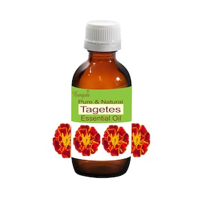 Tagetes Pure & Natural Essential Oil Tagetes minuta by Bangota (5ml to 100ml Glass Bottle and 250ml to 1000ml Aluminium Bottle)