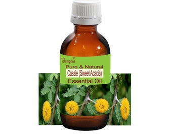 Cassie (Sweet Acacia) Pure Natural Essential Oil Acacia farnesiana by Bangota (5ml to 100ml Glass Bottle & 250ml to 1000ml Aluminium Bottle)