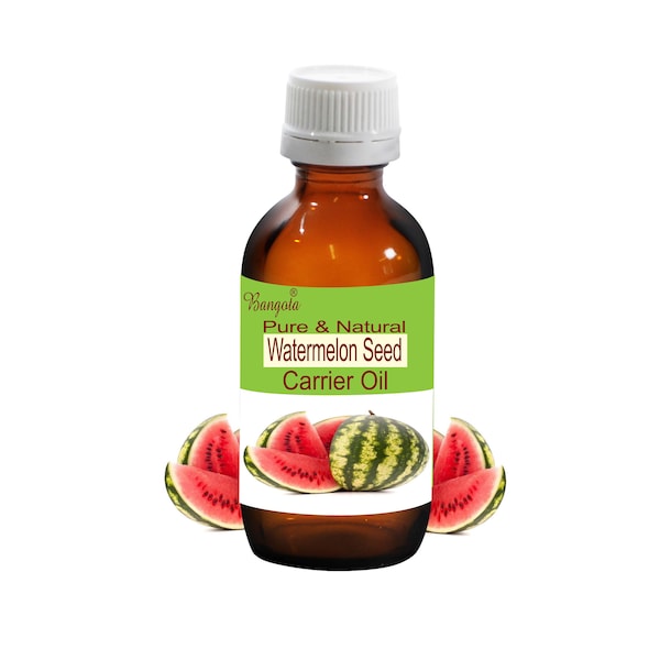 Watermelon Seed Pure & Natural Carrier Oil Citrullus vulgaris by Bangota 5ml to 100ml Glass Bottle and 250ml to 1000ml Aluminium Bottle