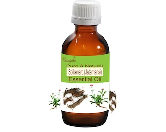 Spikenard (Jatamansi) Pure & Natural Oil Nardostachys jatamansi by Bangota (5ml to 100ml Glass Bottle and 250ml to 1000ml Aluminium Bottle)