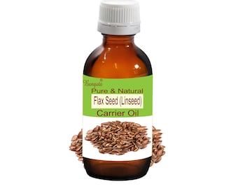 Aceite portador de semillas de lino Aceite de linaza Puro Natural Cuidado de la Piel y el Cabello de Bangota