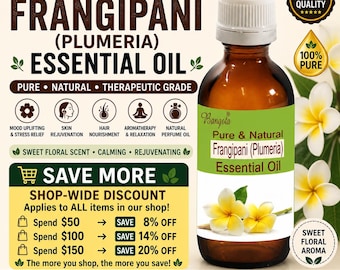 Frangipani ätherisches Öl Plumeria Alba Reines Natürliches Floral Aromatherapie Haut Haarpflege Öl