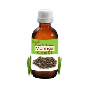 Moringa Pure & Natural Carrier Oil Cold Pressed Moringa Oleifera by Bangota (5ml to 100ml Glass Bottle and 250ml to 1000ml Aluminium Bottle)