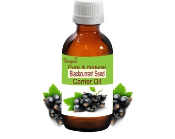 Aceite de semilla de grosella negra prensado en frío puro, cuidado natural de la piel de Bangota