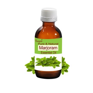 Aceite esencial puro y natural de mejorana Origanum majorana de Bangota (botella de vidrio de 5 ml a 100 ml y botella de aluminio de 250 ml a 1000 ml)