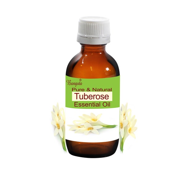 Tuberose Pure & Natural Essential Oil Polianthes tuberosa by Bangota (5ml to 100ml Glass Bottle and 250ml to 1000ml Aluminium Bottle)