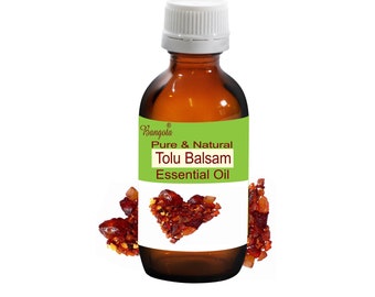 Tolu Balsam Pure & Natural Essential Oil Myroxylon balsamum by Bangota (5ml to 100ml Glass Bottle and 250ml to 1000ml Aluminium Bottle)