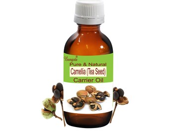 Camellia Tea Seed Carrier Oil Pure Natural Nourishing Skin Hair Care by Bangota