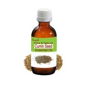Cumin Seed Pure & Natural Essential Oil Cuminum cyminum by Bangota (5ml to 100ml Glass Bottle and 250ml to 1000ml Aluminium Bottle