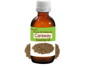Caraway Pure & Natural Essential Oil Steam Distilled Carum carvi by Bangota (5ml to 100ml Glass Bottle and 250ml to 1000ml Aluminium Bottle)