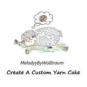 Custom Yarn - Customized Yarn - Custom Color Yarn - Personalized Yarn - Yarn Cake - Cotton Yarn - Acrylic Yarn - Wolltraum Yarn - Yarn Gift