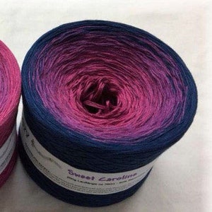 Sweet Caroline - IN STOCK - 3 Ply 547 yards - Purple Gradient Yarn - Crochet Yarn - Knitting Yarn - Melodyy by Wolltraum - Ombré Yarn