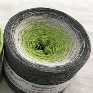 Downtown - Crochet Yarn - Knitting Yarn - Wolltraum Yarn - Ombré Yarn - Clothing Yarn - Green Cotton Yarn - Green Acrylic Yarn - Shawl Yarn