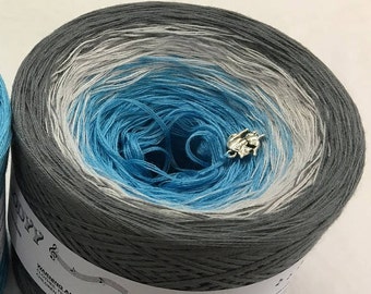 Always - Blue Crochet Yarn - Blue Knitting Yarn - Wolltraum Yarn - Blue Ombré Yarn - Gray Cotton Yarn - Gray Acrylic Yarn - Gray Ombre Yarn