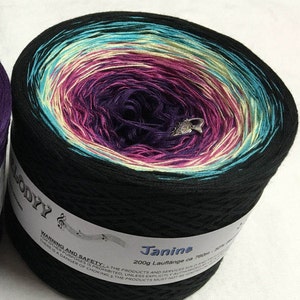 Janine - Gradient Yarn - Cotton Acrylic Blend - Color Changing Yarn - Ombre Yarn - Purple Yarn - Wolltraum Yarn - Fingering Weight Yarn