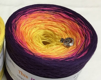 This Is Halloween - Halloween Yarn - Wolltraum - Orange Yellow Purple Yarn - Cotton Acrylic Blend - Soft Yarn Blend - Wolltraum Yarn