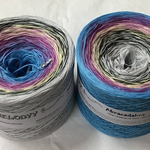 Abracadabra - Blue and Purple Yarn - 4 Ply - Gradient Yarn - Crochet Yarn - Knitting Yarn - Ombré Yarn - Color Changing Yarn -Wolltraum Yarn