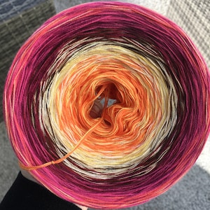 Kingfisher - Funny Style Yarn - Gradient Yarn - Crochet Yarn - Knitting Yarn - Wolltraum Yarn - Quartz and Brown Yarn - Crazy Yarn - Threads