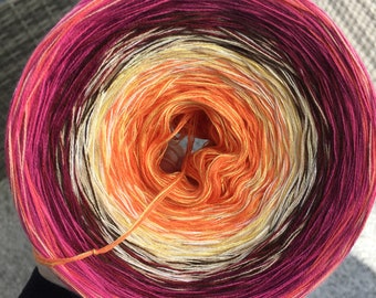 Kingfisher - Funny Style Yarn - Gradient Yarn - Crochet Yarn - Knitting Yarn - Wolltraum Yarn - Quartz and Brown Yarn - Crazy Yarn - Threads