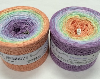 Dream On - Gradient Yarn - Pastel Rainbow Yarn - Cotton Yarn - Acrylic Yarn - Rainbow Gradient Yarn - Wolltraum - Ombré Yarn - fingering