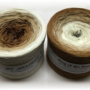 King of the Road Brown Yarn Gradient Yarn Crochet Yarn Knitting Yarn Ombre Yarn Wolltram Yarn Brown Shades image 3