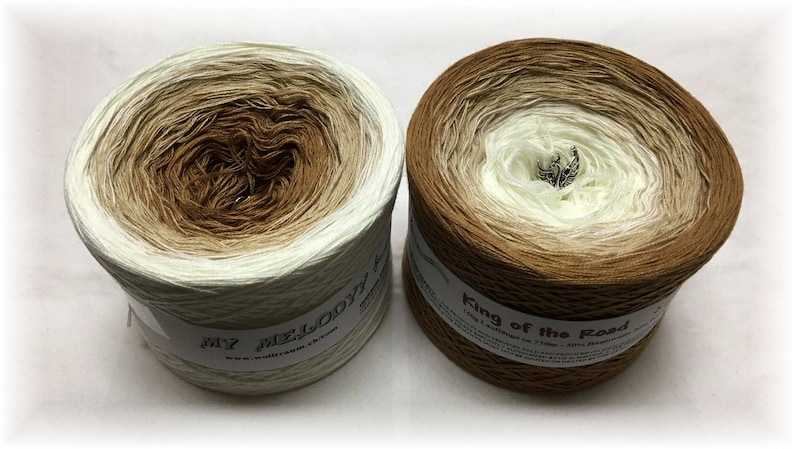 King of the Road Brown Yarn Gradient Yarn Crochet Yarn Knitting Yarn Ombre Yarn Wolltram Yarn Brown Shades image 3